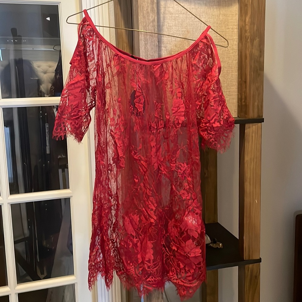 Lace lingerie top